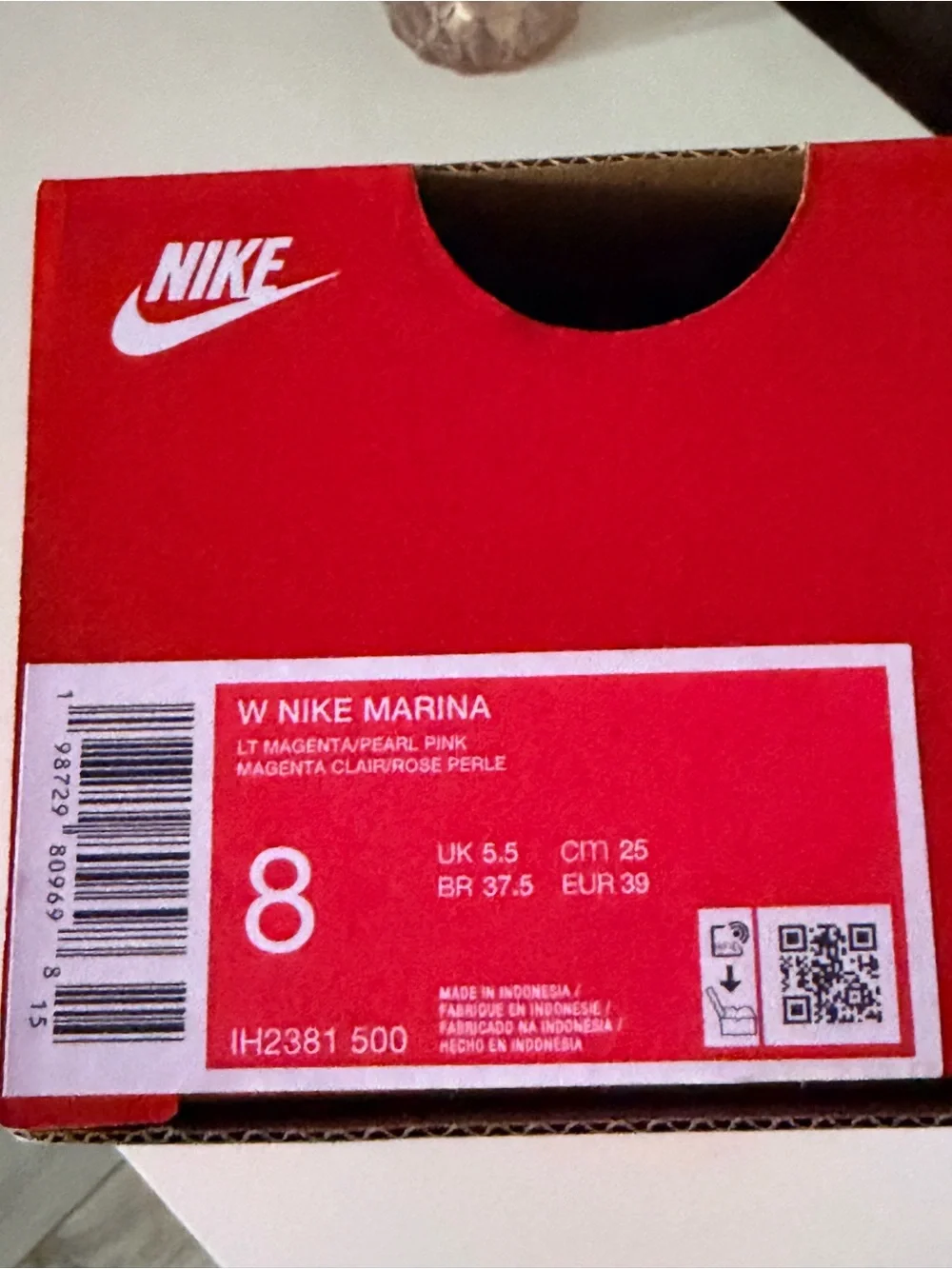 Nike Marina Women’s Size 8 Flip Flop Sandals. Magenta Pear Pink. New In Box